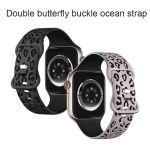 Konkaves Silikon-Uhrenarmband mit Leopardenmuster, For Apple Watch Series 8 41mm, For Apple Watch Series 8 45mm, For Apple Watch SE 2022 40mm, For Apple Watch SE 2022 44mm, For Apple Watch Series 7 41mm, For Apple Watch Series 7 45mm – Bild 3