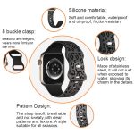 Konkaves Silikon-Uhrenarmband mit Leopardenmuster, For Apple Watch Series 4 44mm, For Apple Watch Series 4 40mm, For Apple Watch Series 3 38mm, For Apple Watch Series 3 42mm – Bild 5