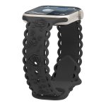 Uhrenarmband aus Silikon mit 3D-Rosenprägung, For Apple Watch SE 2023 44mm, For Apple Watch SE 2023 40mm, For Apple Watch Ultra 2 49mm