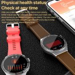 1,3 Zoll Silikonband IP68 wasserdichte Smart Watch unterstützt Bluetooth-Anruf, Red Silicone Band, Black Silicone Band – Bild 10