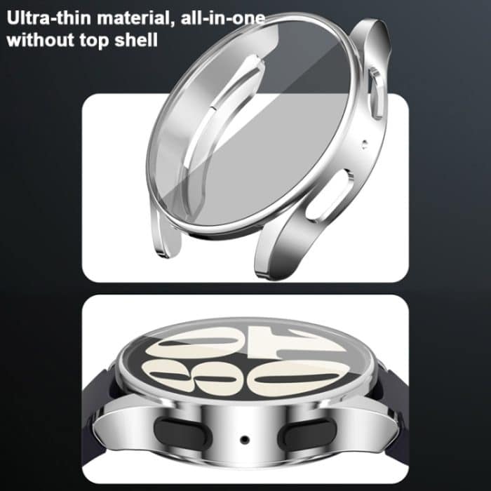 Vollständige Abdeckung galvanisiertes TPU-Uhrenschutzgehäuse, For Samsung Galaxy Watch FE 40mm – Bild 4