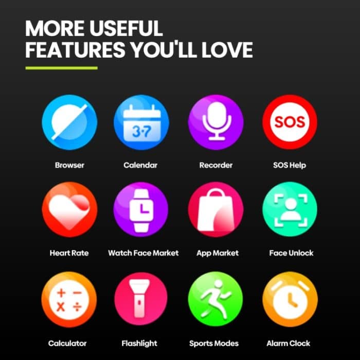 Zeblaze Thor SQ Smart Watch mit 2,13-Zoll-Bildschirm, 4G-Netzwerk, Android 8.1, 2 GB+16 GB, Thor SQ – Bild 10