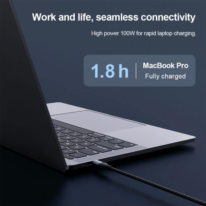 NILLKIN PD3.0 100 W/27 W USB-C / Typ-C auf USB-C / Typ-C + 8-poliges Dual-Power-Schnellladedatenkabel, Länge: 1,5 m – Bild 5