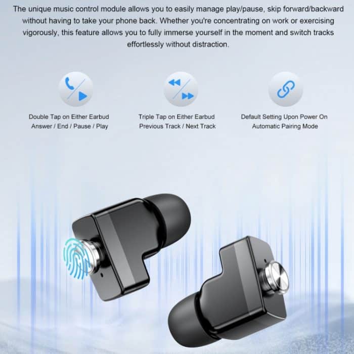 GT95 1,53 Zoll IPS-Bildschirm 2-in-1 Bluetooth-Kopfhörer Smart Watch – Bild 5