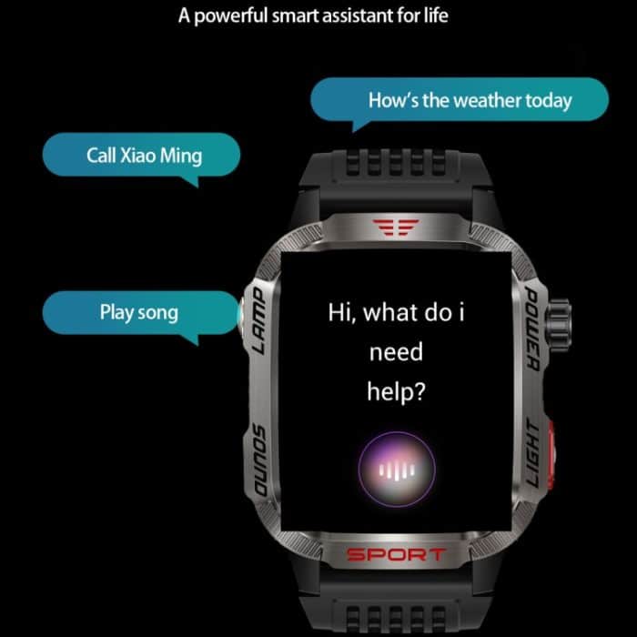 HT29 2,01 Zoll IPS-Bildschirm Triple Proof Smart Watch mit Banknotendetektor-Licht – Bild 10