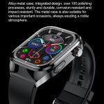 TK16 2,04-Zoll-LCD-Bildschirm Silikonarmband Smart Watch unterstützt Gesundheitsüberwachung – Bild 3