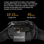 TK16 2,04-Zoll-LCD-Bildschirm Silikonarmband Smart Watch unterstützt Gesundheitsüberwachung – Bild 9