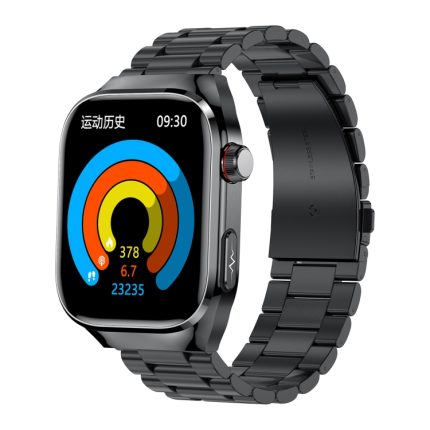 TK16 2,04-Zoll-LCD-Bildschirm Stahlarmband Smart Watch unterstützt Gesundheitsüberwachung