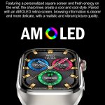 TK16 2,04-Zoll-LCD-Bildschirm Stahlarmband Smart Watch unterstützt Gesundheitsüberwachung – Bild 2