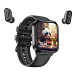 X9 1,85 Zoll quadratischer Bildschirm 2 in 1 Bluetooth-Kopfhörer Smart Watch