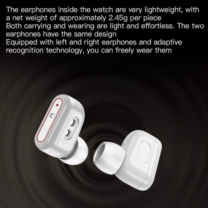 X9 1,85 Zoll quadratischer Bildschirm 2 in 1 Bluetooth-Kopfhörer Smart Watch – Bild 7