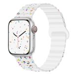 Magnetisches Uhrenarmband aus Silikon mit bunten Punkten, For Apple Watch Series 8 45mm, For Apple Watch SE 2022 40mm, For Apple Watch SE 2022 44mm, For Apple Watch Series 7 41mm, For Apple Watch Series 7 45mm, For Apple Watch SE 40mm...