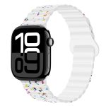 Magnetisches Uhrenarmband aus Silikon mit bunten Punkten, For Apple Watch Series 10 46mm, For Apple Watch Series 10 42mm, For Apple Watch SE 2023 44mm, For Apple Watch SE 2023 40mm, For Apple Watch Ultra 2 49mm, For Apple Watch Series 9 45mm...