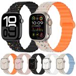 Magnetisches Uhrenarmband aus Silikon mit bunten Punkten, For Apple Watch Series 10 46mm, For Apple Watch Series 10 42mm, For Apple Watch SE 2023 44mm, For Apple Watch SE 2023 40mm, For Apple Watch Ultra 2 49mm, For Apple Watch Series 9 45mm... – Bild 2