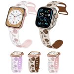 Zweifarbiges Silikon-Uhrenarmband mit Rosengravur, For Apple Watch Series 5 44mm, For Apple Watch Series 5 40mm, For Apple Watch Series 4 44mm, For Apple Watch Series 4 40mm, For Apple Watch Series 3 38mm, For Apple Watch Series 3 42mm – Bild 2