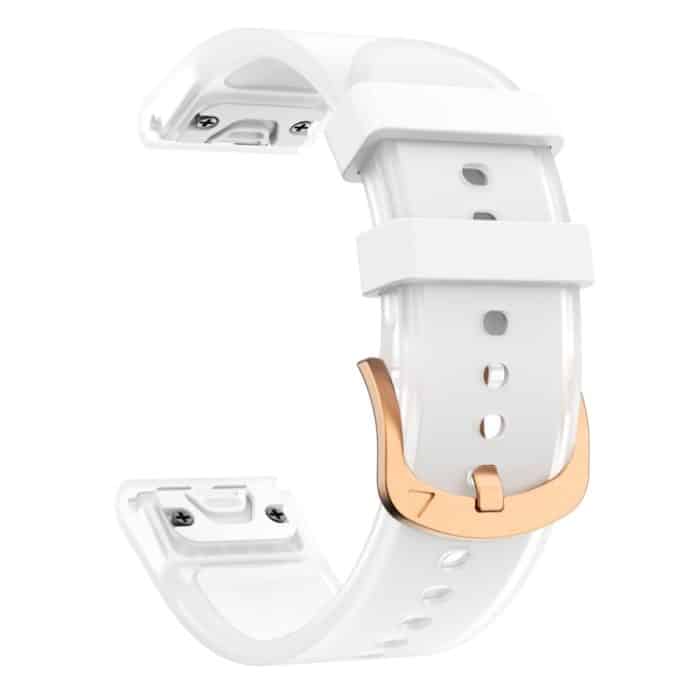 Glacier Clear Zweifarbiges Silikon-Uhrenarmband, For Garmin Fenix 7S – Bild 4