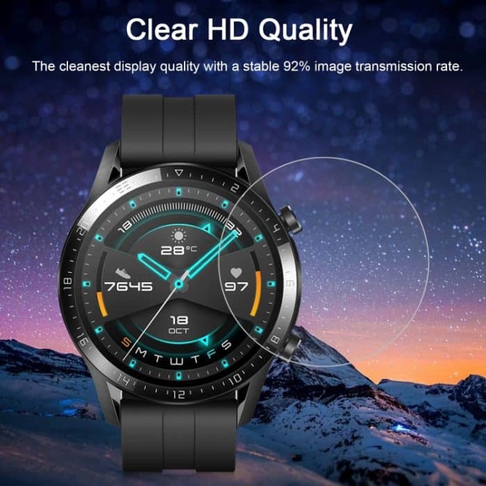 Displayschutzfolie aus gehärtetem Glas für Smartwatches, For Huawei Watch GT 2 46mm – Bild 6