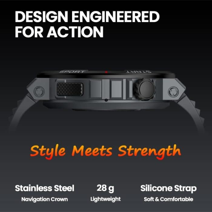 Zeblaze Ares 3 Plus 1,43 Zoll Fitness- und Wellness-Smartwatch unterstützt 24-Stunden-Gesundheitsüberwachung – Bild 3