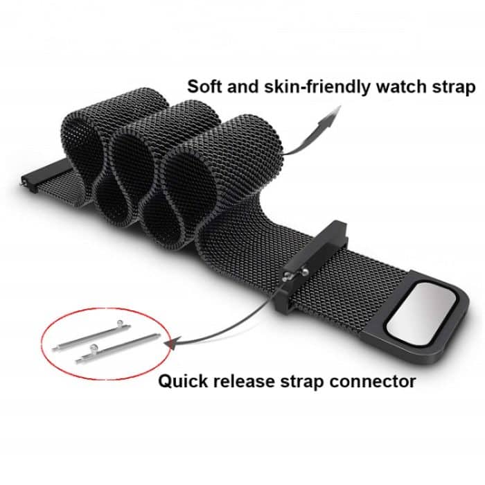 14 mm Milano Uhrenarmband aus Edelstahl, For Garmin Lily 2 – Bild 4