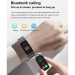 A8 1,98 Zoll 2-in-1-Smartwatch mit Bluetooth-Kopfhörer, Silikonarmband, unterstützt EKG/NFC – Bild 11