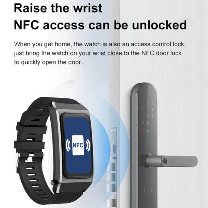 A8 1,98 Zoll 2-in-1-Smartwatch mit Bluetooth-Kopfhörer, Silikonarmband, unterstützt EKG/NFC – Bild 18