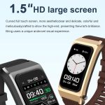 A8 1,98 Zoll 2-in-1-Smartwatch mit Bluetooth-Kopfhörer, Silikonarmband, unterstützt EKG/NFC – Bild 7
