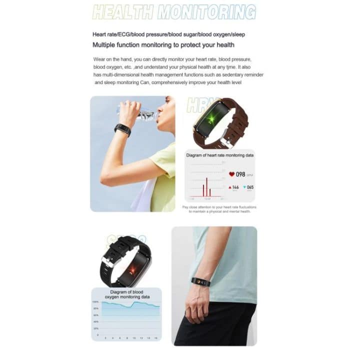 A8 1,98 Zoll 2-in-1-Smartwatch mit Bluetooth-Kopfhörer, Silikonarmband, unterstützt EKG/NFC – Bild 8