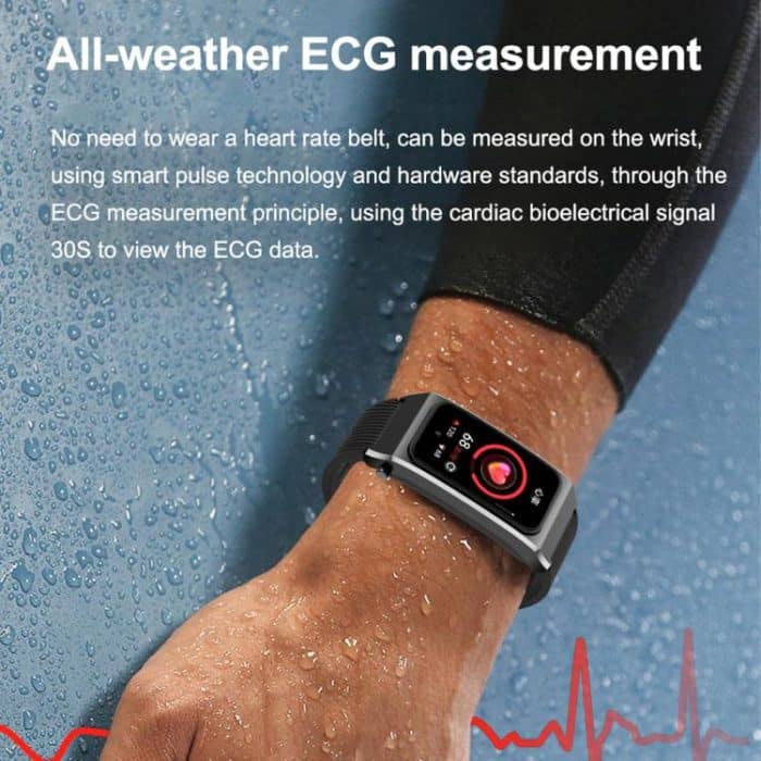 A8 1,98 Zoll 2-in-1-Smartwatch mit Bluetooth-Kopfhörer, Silikonarmband, unterstützt EKG/NFC – Bild 10