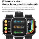 D8 Pro 2,01 Zoll 2-in-1-Smartwatch mit Bluetooth-Kopfhörer, Silikonarmband, unterstützt NFC mit Abdeckung – Bild 8