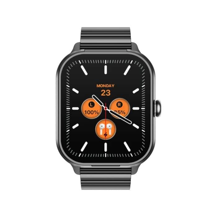 D8 Pro 2,01 Zoll 2-in-1-Smartwatch mit Bluetooth-Kopfhörer, Stahlarmband, unterstützt NFC mit Abdeckung – Bild 11