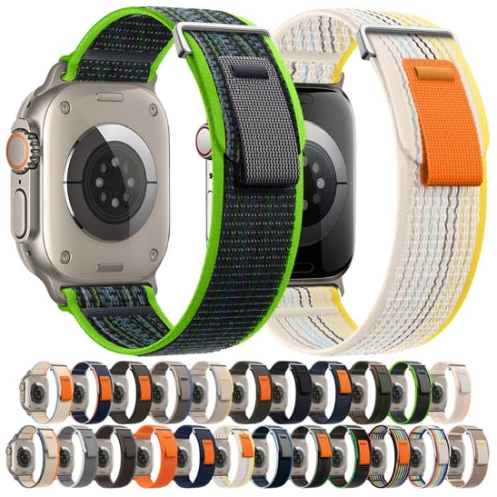 Uhrenarmband aus Nylon mit zwei Abschnitten und Öse, For Apple Watch SE 2022 40mm, For Apple Watch SE 2022 44mm – Bild 2