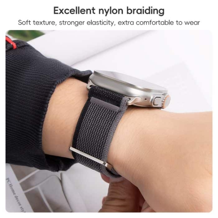 Uhrenarmband aus Nylon mit zwei Abschnitten und Öse, For Apple Watch Series 9 41mm, For Apple Watch Ultra 49mm – Bild 3