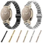 Uhrenarmband aus Edelstahl mit sieben Perlen, 14 mm, For Garmin Lily 2 – Bild 2