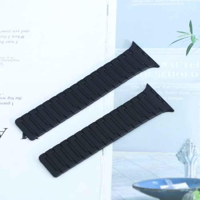 Magnetisches Silikon-Uhrenarmband, For Apple Watch SE 2022 44mm, For Apple Watch Series 7 41mm, For Apple Watch Series 7 45mm, For Apple Watch SE 40mm, For Apple Watch SE 44mm, For Apple Watch Series 6 40mm, For Apple Watch Series 6 44mm... – Bild 7