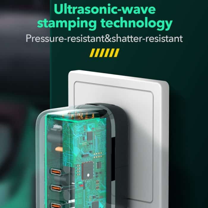 LDNIO Q367 65 W GaN 3 x USB-C / Typ-C-Schnittstellenladegerät mit USB-C / Typ-C auf USB-C / Typ-C-Datenkabel – Bild 8