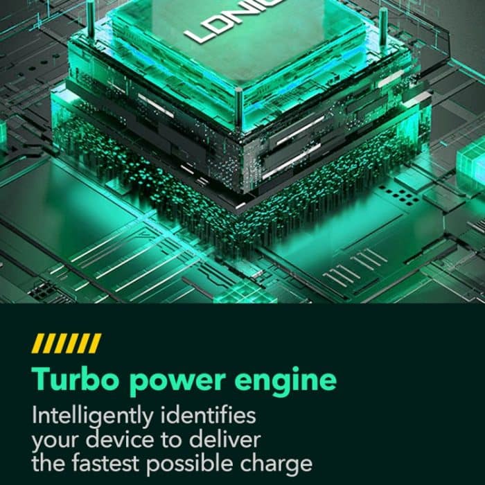 LDNIO Q367 65 W GaN 3 x USB-C / Typ-C-Schnittstellenladegerät mit USB-C / Typ-C auf USB-C / Typ-C-Datenkabel – Bild 10