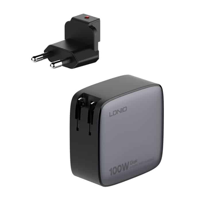 LDNIO Q408 100 W GaN USB+3 USB-C / Typ-C Schnittstellenladegerät mit 100 W USB-C / Typ-C auf USB-C / Typ-C Datenkabel – Bild 16