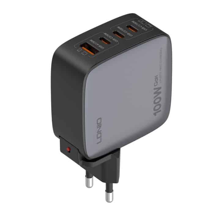 LDNIO Q408 100 W GaN USB+3 USB-C / Typ-C Schnittstellenladegerät mit 100 W USB-C / Typ-C auf USB-C / Typ-C Datenkabel – Bild 17
