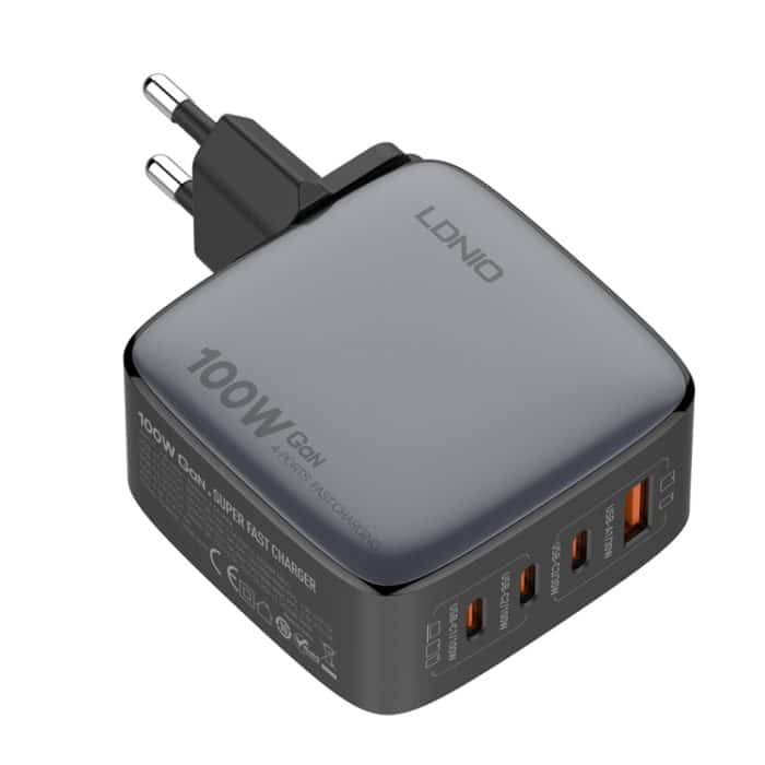 LDNIO Q408 100 W GaN USB+3 USB-C / Typ-C Schnittstellenladegerät mit 100 W USB-C / Typ-C auf USB-C / Typ-C Datenkabel – Bild 19
