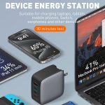 LDNIO Q408 100 W GaN USB+3 USB-C / Typ-C Schnittstellenladegerät mit 100 W USB-C / Typ-C auf USB-C / Typ-C Datenkabel – Bild 8