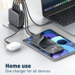 LDNIO Q408 100 W GaN USB+3 USB-C / Typ-C Schnittstellenladegerät mit 100 W USB-C / Typ-C auf USB-C / Typ-C Datenkabel – Bild 10