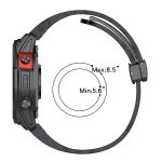 Magnetisches, faltbares Uhrenarmband aus Silikon mit schwarzer Schnalle und farbigem Aufdruck, For Garmin Fenix 7X, For Garmin Fenix 7, For Garmin Fenix 7S – Bild 4