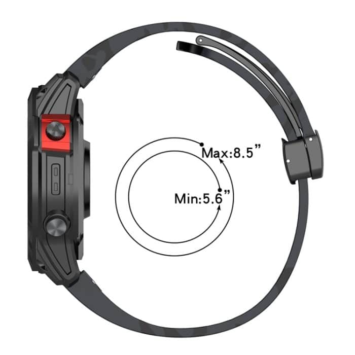 Magnetisches, faltbares Uhrenarmband aus Silikon mit schwarzer Schnalle und farbigem Aufdruck, For Garmin Fenix 7X, For Garmin Fenix 7, For Garmin Fenix 7S – Bild 4