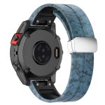 Magnetisches, faltbares Uhrenarmband aus Silikon mit silberner Schnalle und farbigem Aufdruck, For Garmin Fenix 7X, For Garmin Fenix 7, For Garmin Fenix 7S – Bild 6