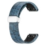 Magnetisches, faltbares Uhrenarmband aus Silikon mit silberner Schnalle und farbigem Aufdruck, For Garmin Fenix 7X, For Garmin Fenix 7, For Garmin Fenix 7S – Bild 7
