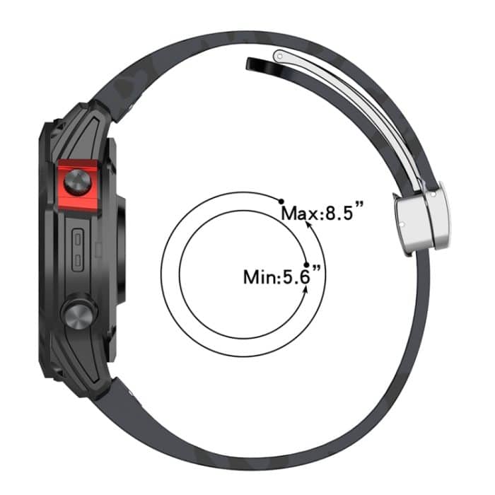 Magnetisches, faltbares Uhrenarmband aus Silikon mit silberner Schnalle und farbigem Aufdruck, For Garmin Fenix 7X, For Garmin Fenix 7, For Garmin Fenix 7S – Bild 4