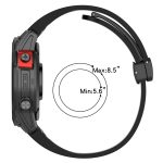 Magnetisches, faltbares Uhrenarmband aus Silikon mit schwarzer Schnalle, For Garmin Fenix 7X, For Garmin Fenix 7, For Garmin Fenix 7S – Bild 4