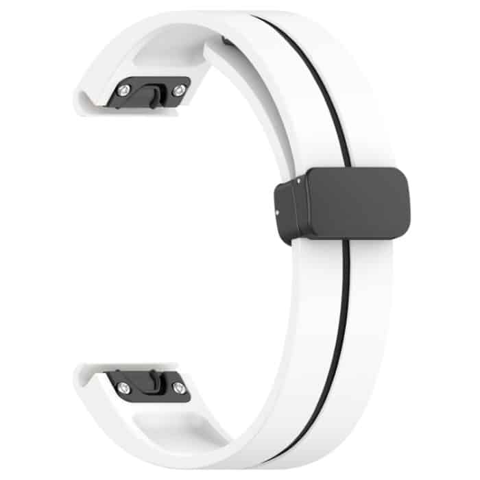 Zweifarbiges, magnetisches, faltbares Uhrenarmband aus Silikon mit schwarzer Schnalle, For Garmin Fenix 7X, For Garmin Fenix 7, For Garmin Fenix 7S – Bild 5