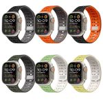 Magnetisches Uhrenarmband aus Silikon mit einem Stift, For Apple Watch SE 2023 44mm, For Apple Watch Ultra 2 49mm, For Apple Watch Series 9 45mm, For Apple Watch Ultra 49mm, For Apple Watch Series 8 45mm, For Apple Watch SE 2022 44mm – Bild 3