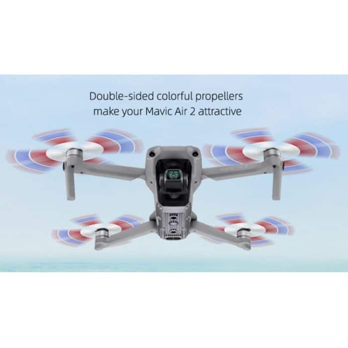 2 Paar Sunnylife 7238F-3C für DJI Mavic Air 2 doppelseitige zweifarbige geräuscharme Schnellverschluss-Propeller – Bild 7